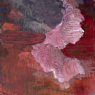 The Play of Clouds, pastelli kartongille, pastel on paper 30 x 30 cm