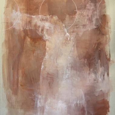 Mother, pastelli kartongille, pastel on paper, 100 x 70 cm