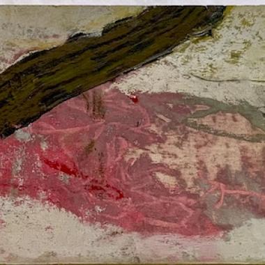 Little Garden, pastelli kartongille, pastel on paper, 16 x 40 cm